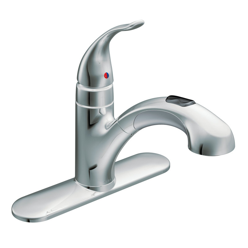 67315SRS,C Moen Integra Pull Out Single Handle Kitchen Faucet with